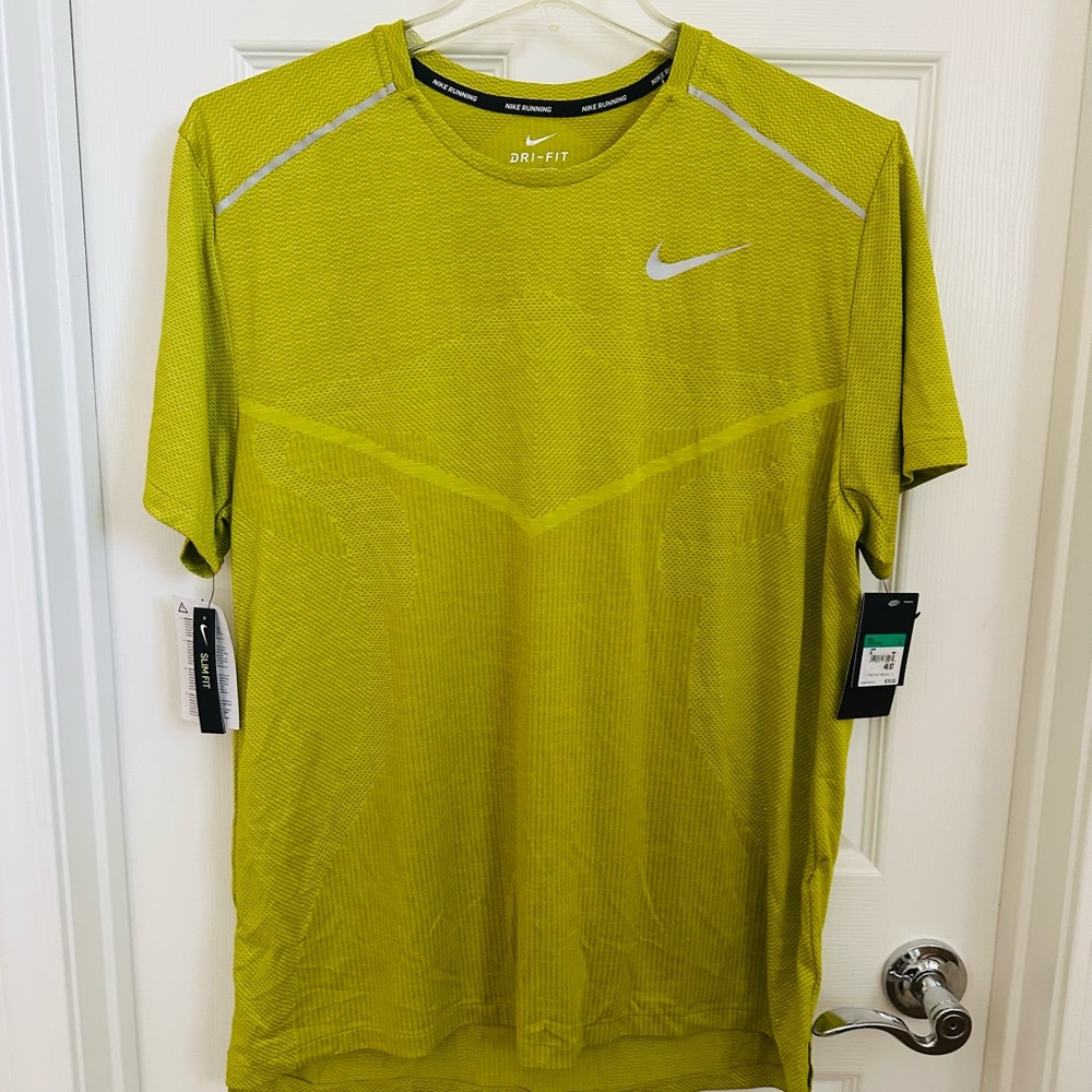 Nike Yellow Short Sleeve Performance Tee